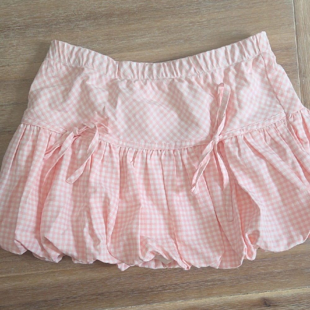 Pink Gingham Women's Skirt